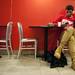 A customer sits in The Wafel Shop on Friday, March 8. Daniel Brenner I AnnArbor.com